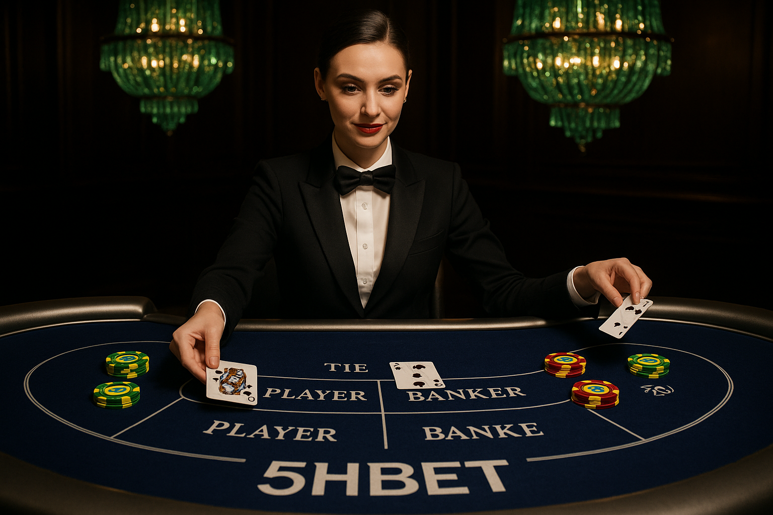 Bacará VIP com limites altos no 5hbet