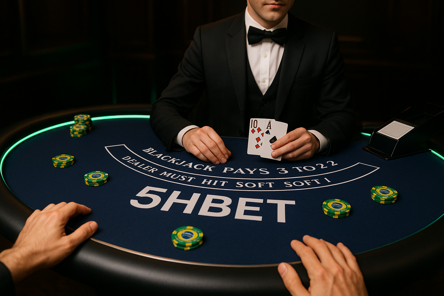 Blackjack ao vivo com dealers profissionais no 5hbet