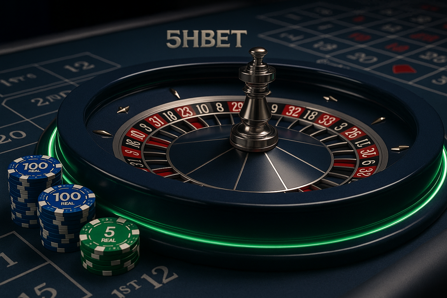 Roleta europeia ao vivo no cassino 5hbet